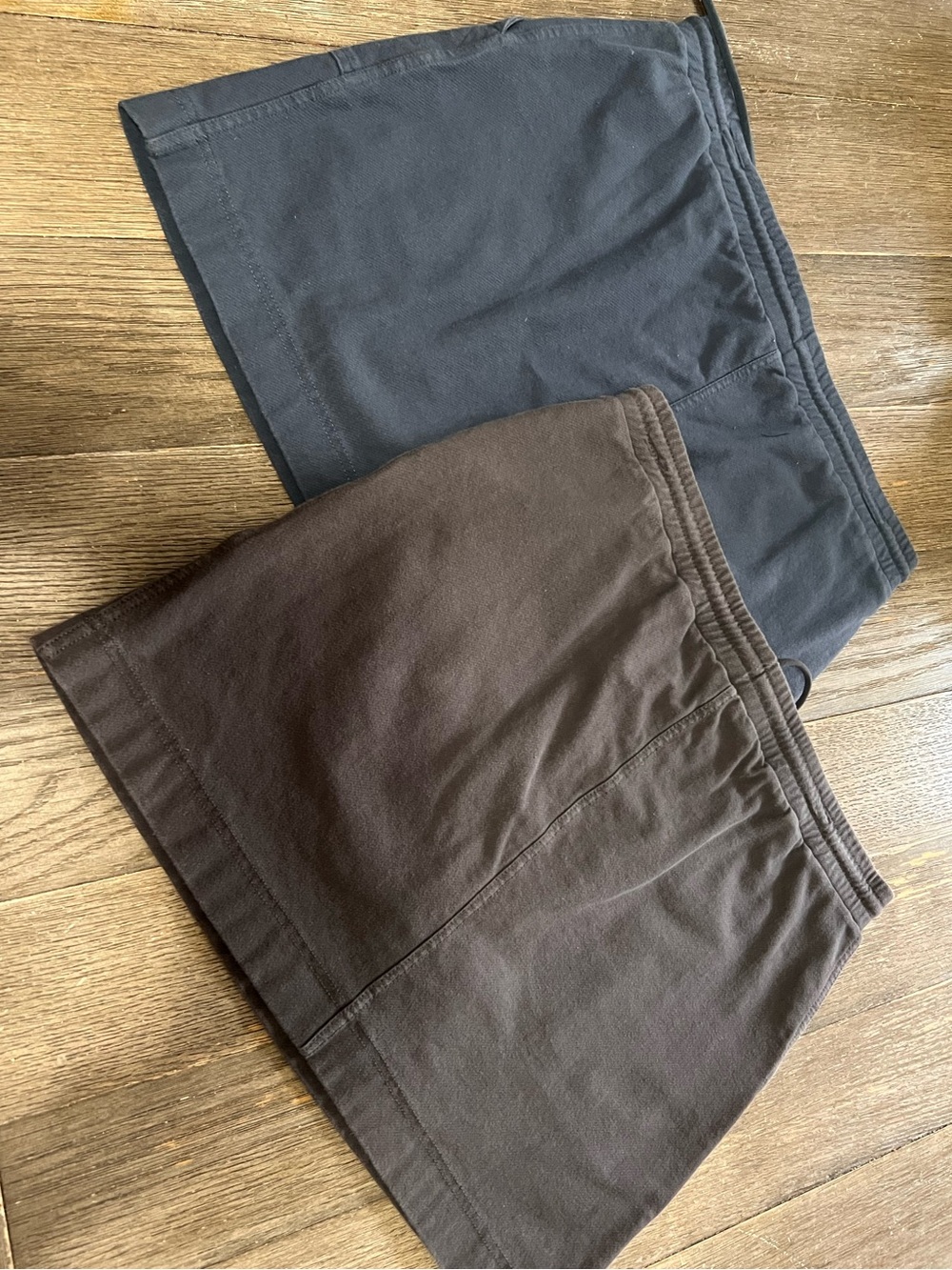 Set of Two Casual C & C  Mini Skorts in Grey and Blue